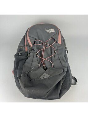 The North Face Jester Women's Backpack Gray Pink Laptop School Book Bag
